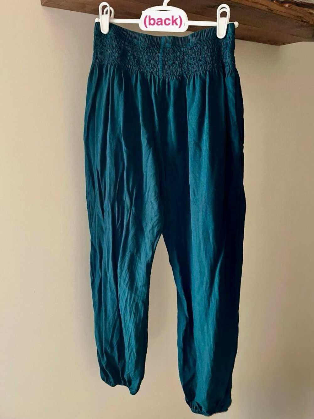 Lotus & Luna Harem Pants - Dark Teal/Green - Picture 3 of 3